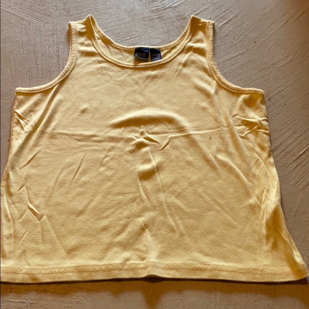 🌸 Basic Edition Yellow Tank Top
